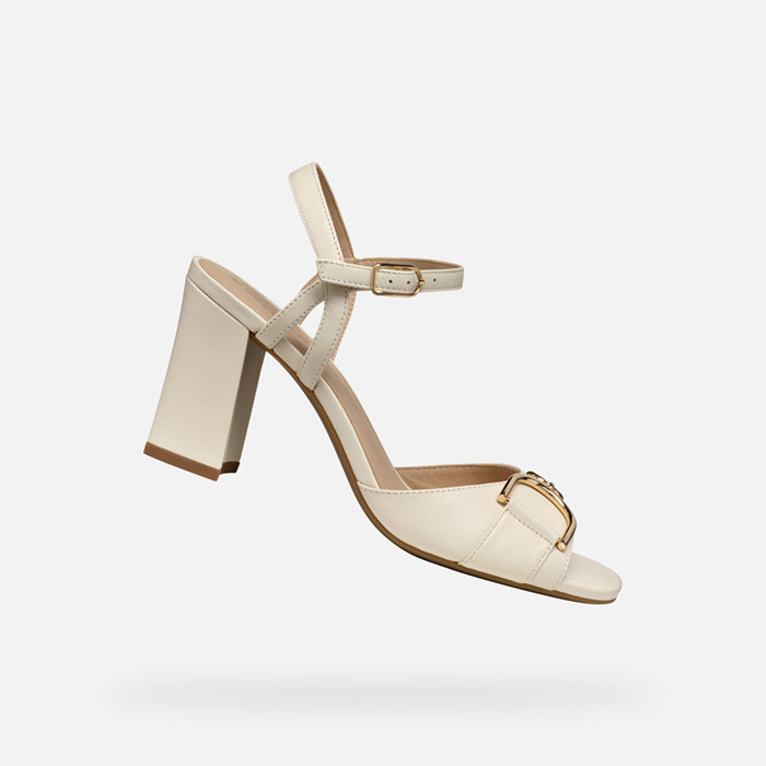 High-heeled sandals NEW ERAKLIA 80 WOMAN Papyrus | GEOX