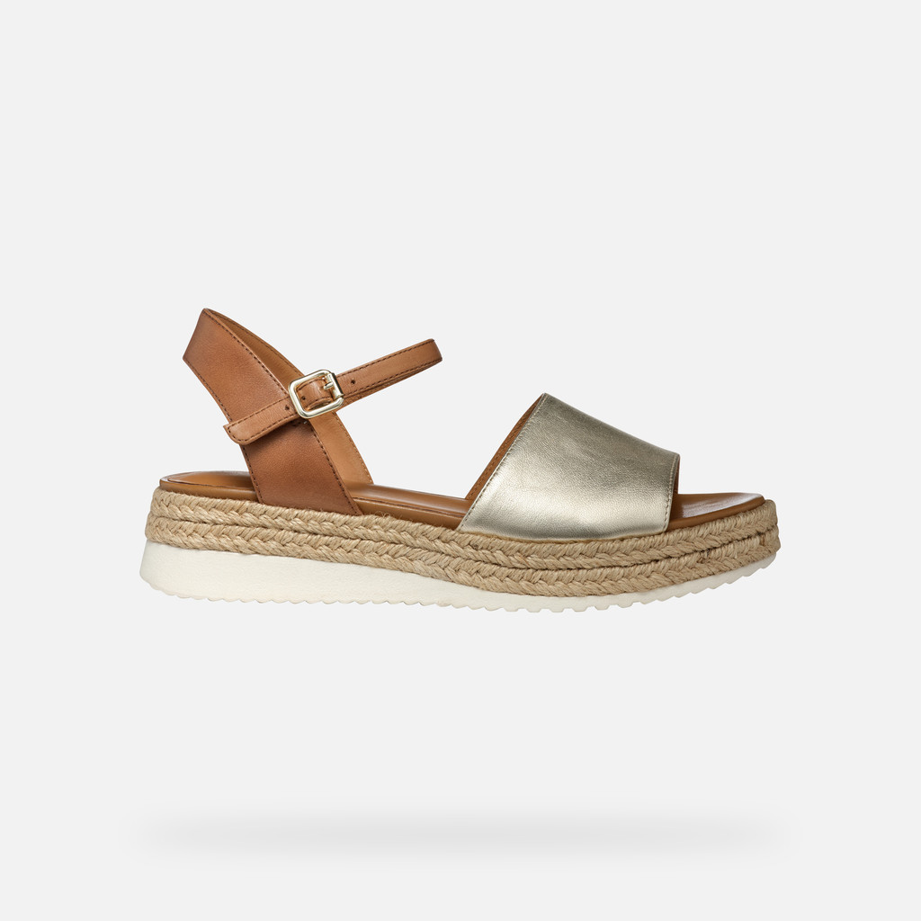 Eolie Femme Or Clair/tabac