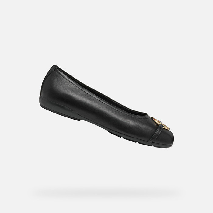 Ballerines en cuir ANNYTAH W FEMME Noir | GEOX