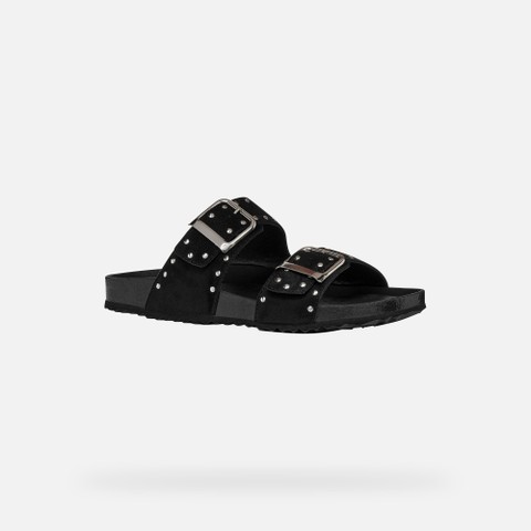 Slides shoes BRIONIA R WOMAN Black - image number 2 | GEOX