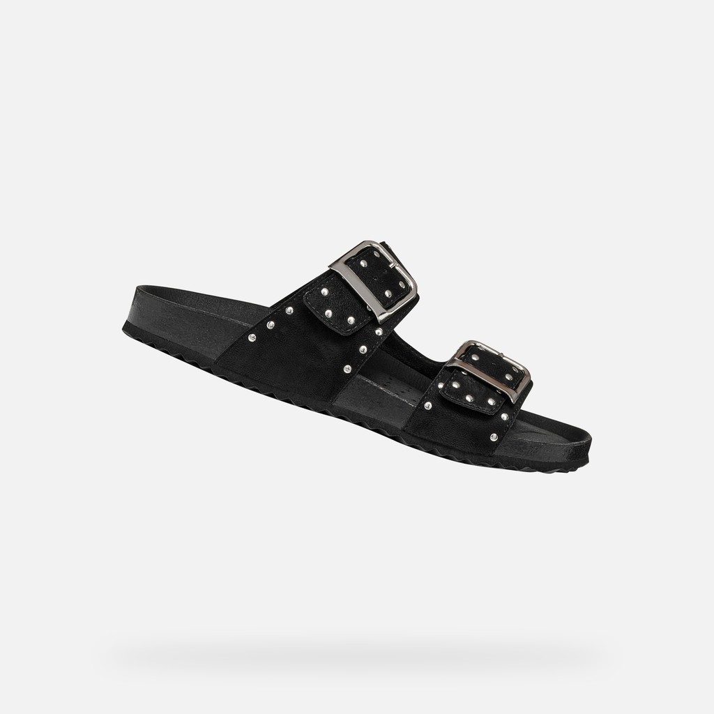 Slides shoes BRIONIA R WOMAN Black - image number 0 | GEOX