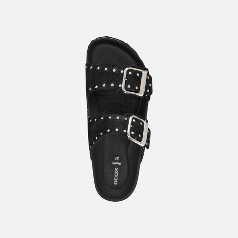 Slides shoes BRIONIA R WOMAN Black - image number 5 | GEOX