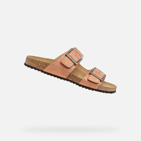 Sapatos de deslizamento BRIONIA R MULHER Rosa antigo | GEOX