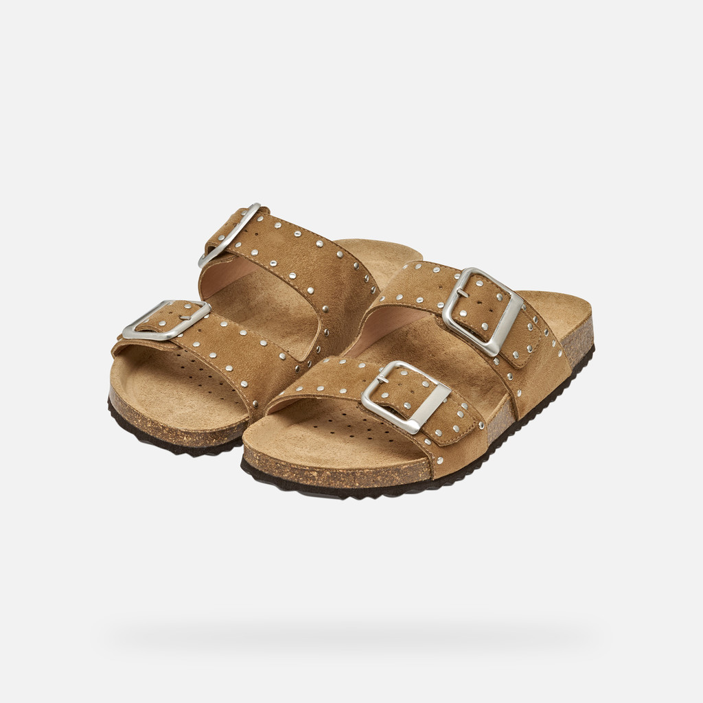 Slides shoes BRIONIA R WOMAN Rose - image number 8 | GEOX