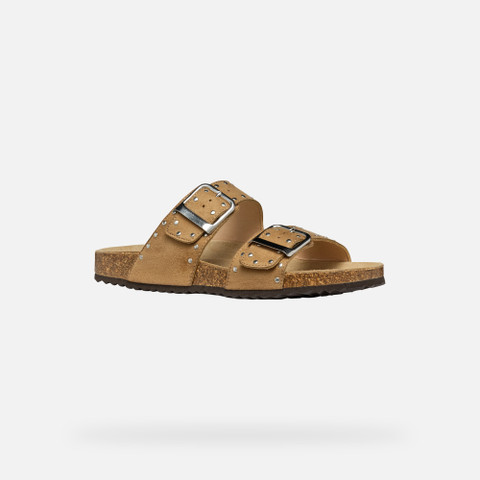 Slides shoes BRIONIA R WOMAN Rose - image number 3 | GEOX