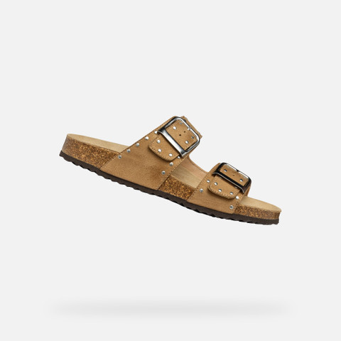 Slides shoes BRIONIA R WOMAN Rose - image number 0 | GEOX