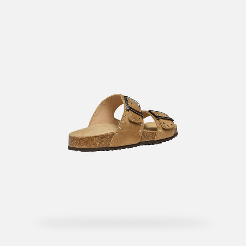 Slides shoes BRIONIA R WOMAN Rose - image number 5 | GEOX