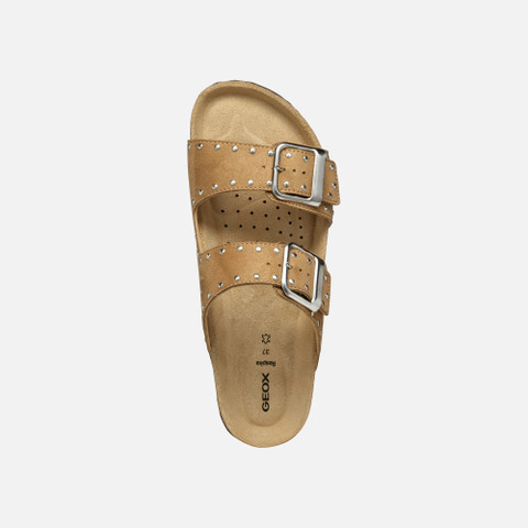 Slides shoes BRIONIA R WOMAN Rose - image number 6 | GEOX