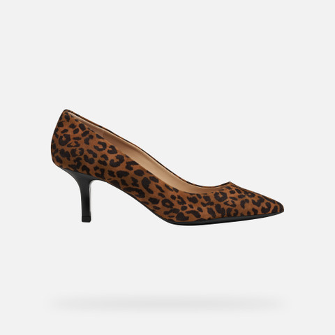 Medium heel pumps KLEOPY WOMAN Cognac - image number 1 | GEOX