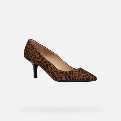 Medium heel pumps KLEOPY WOMAN Cognac - image number 2 | GEOX