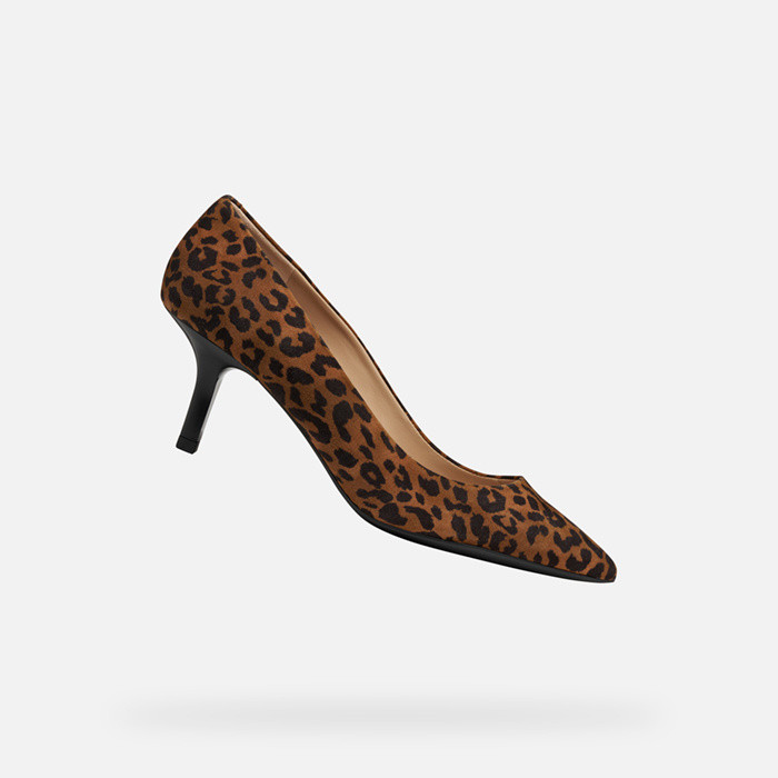 Medium heel pumps KLEOPY WOMAN Cognac | GEOX