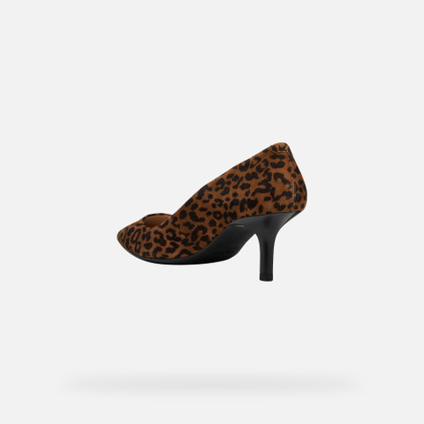 Medium heel pumps KLEOPY WOMAN Cognac - image number 3 | GEOX