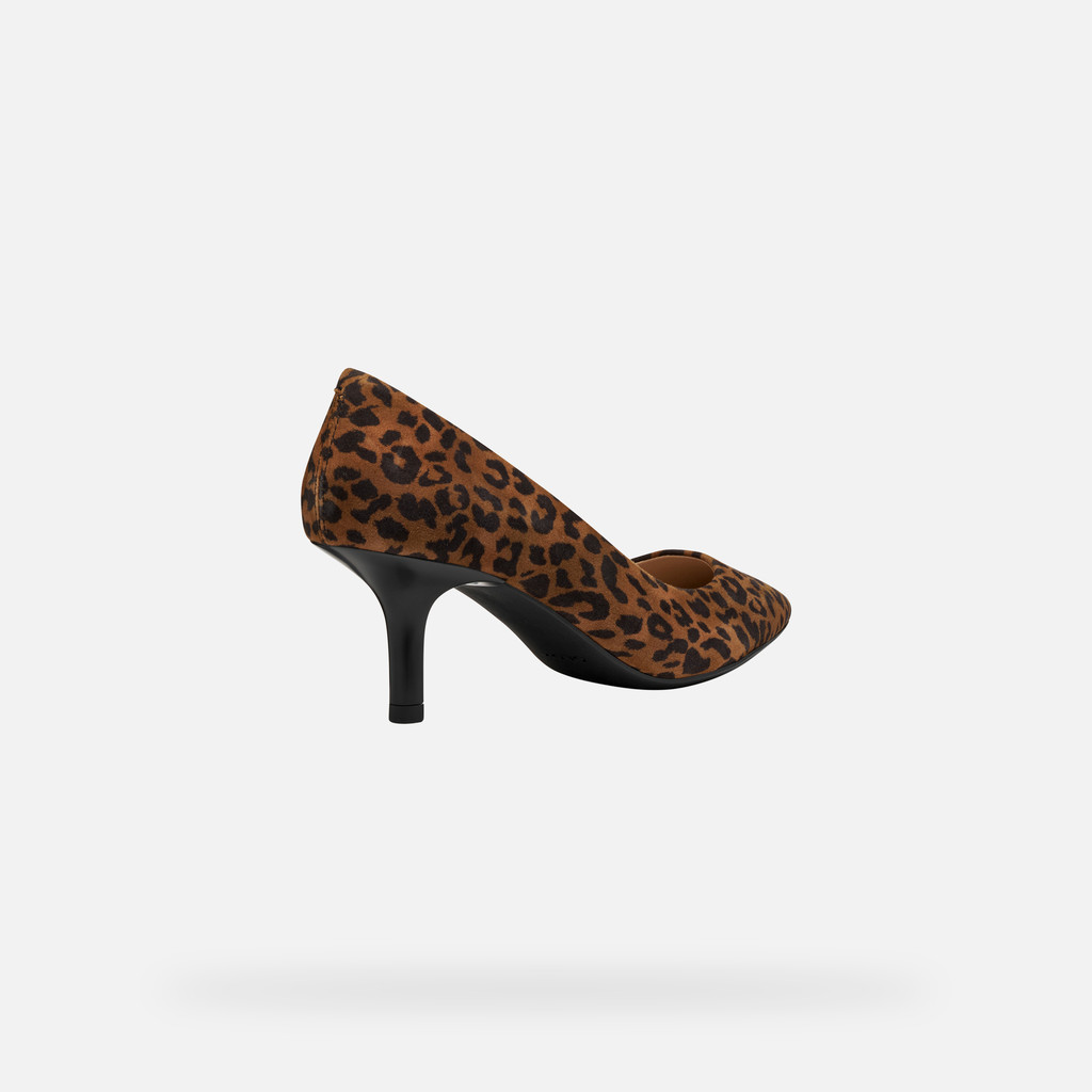 Medium heel pumps KLEOPY WOMAN Cognac - image number 4 | GEOX