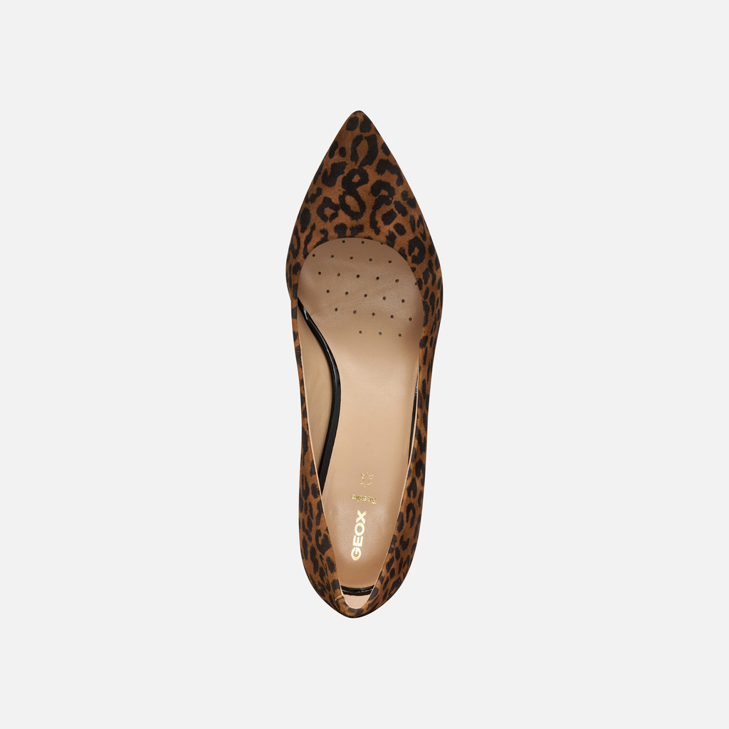 Medium heel pumps KLEOPY WOMAN Cognac - image number 5 | GEOX