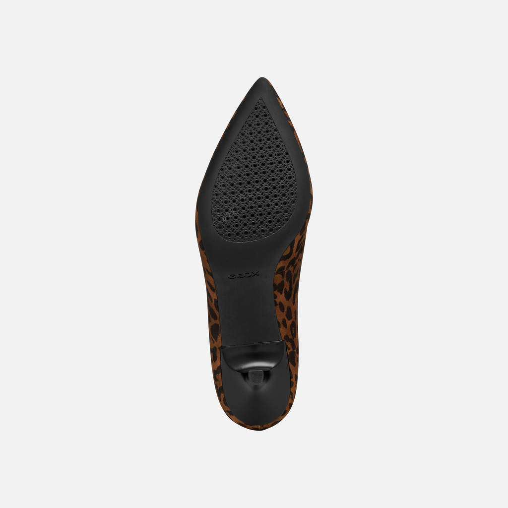 Medium heel pumps KLEOPY WOMAN Cognac - image number 6 | GEOX