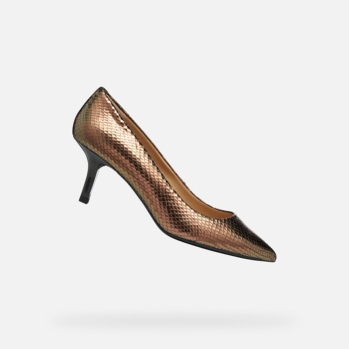 Medium heel pumps KLEOPY WOMAN Dark Brown | GEOX