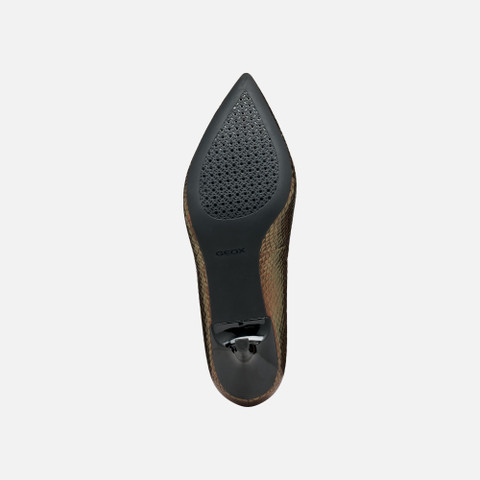 Medium heel pumps KLEOPY WOMAN Dark Brown - image number 6 | GEOX