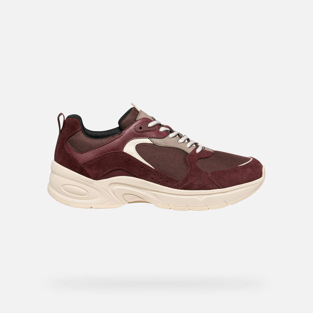 Low top sneakers ZARVIA WOMAN Wine - image number 2 | GEOX
