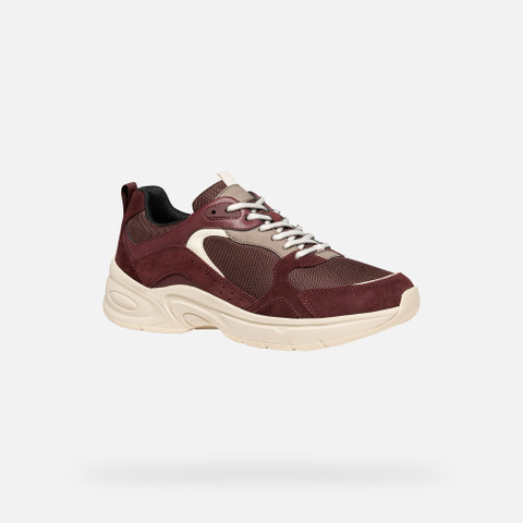 Low top sneakers ZARVIA WOMAN Wine - image number 3 | GEOX