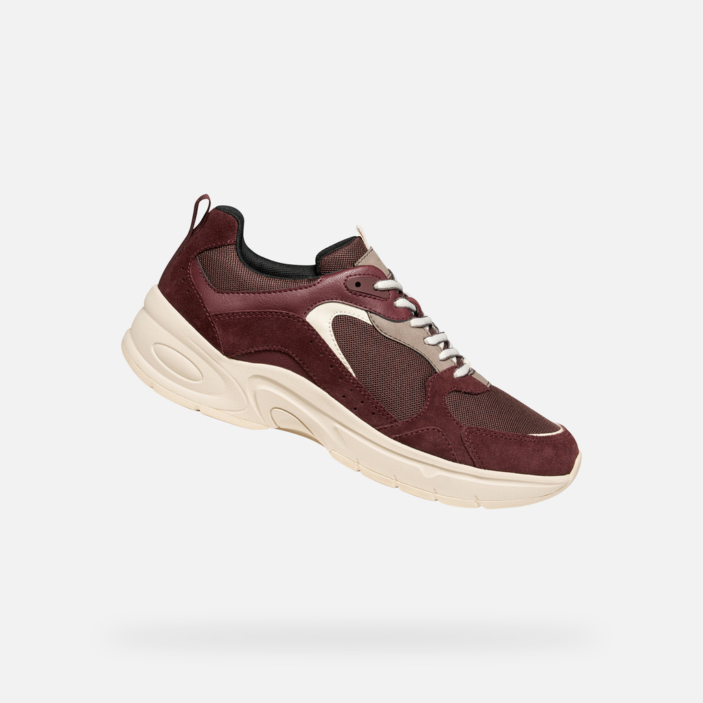 Low top sneakers ZARVIA WOMAN Wine - image number 0 | GEOX