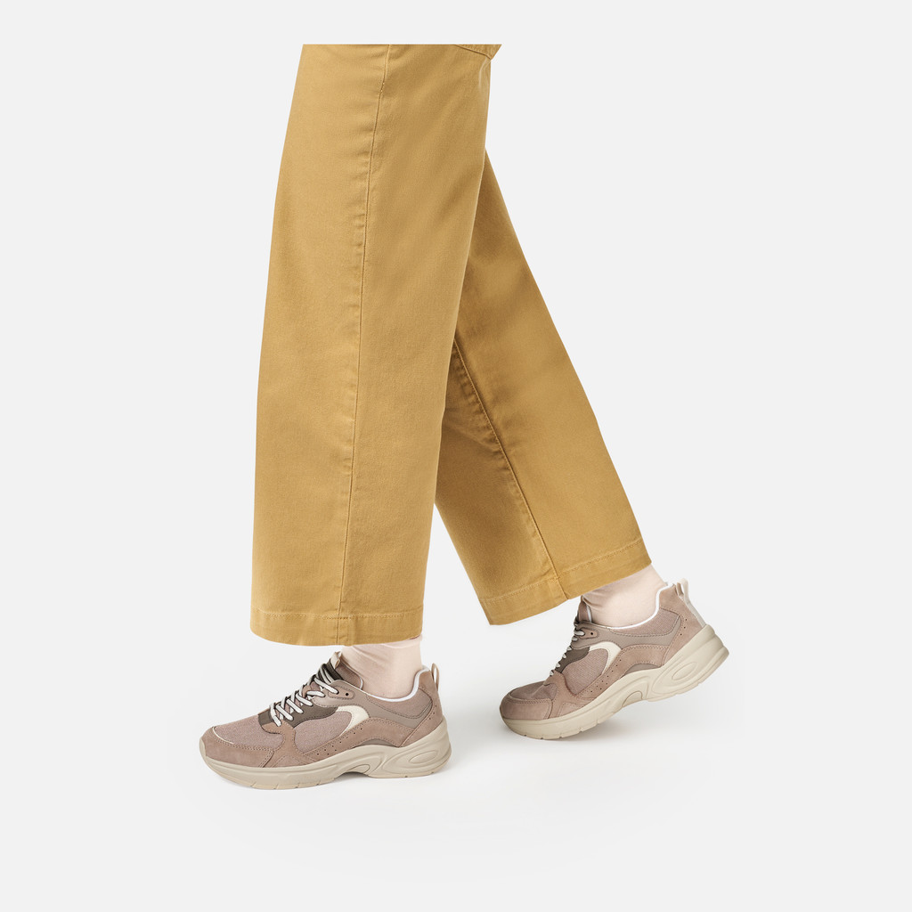 Baskets basse ZARVIA FEMME Rose poudre - image number 1 | GEOX