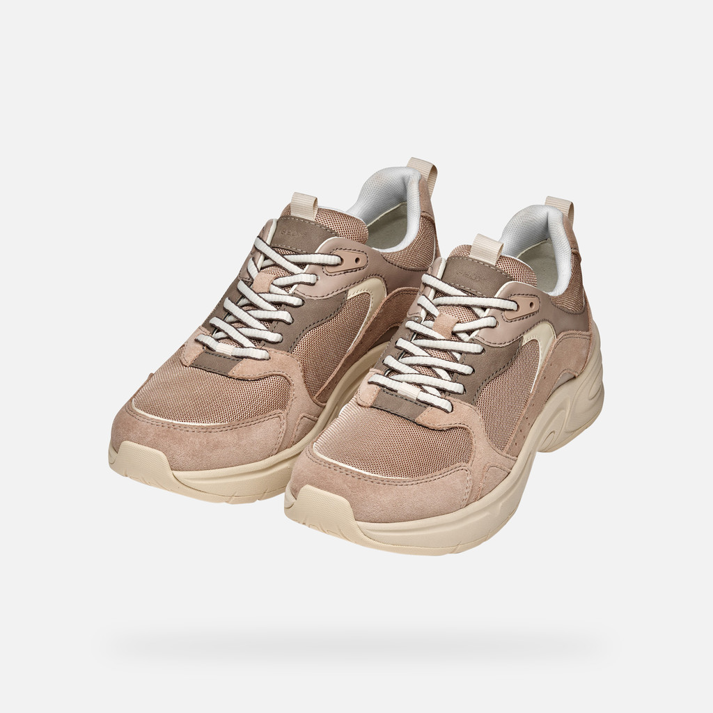 Low top sneakers ZARVIA WOMAN Powder - image number 7 | GEOX