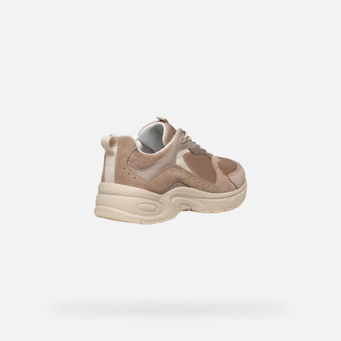 Low top sneakers ZARVIA WOMAN Powder - image number 4 | GEOX