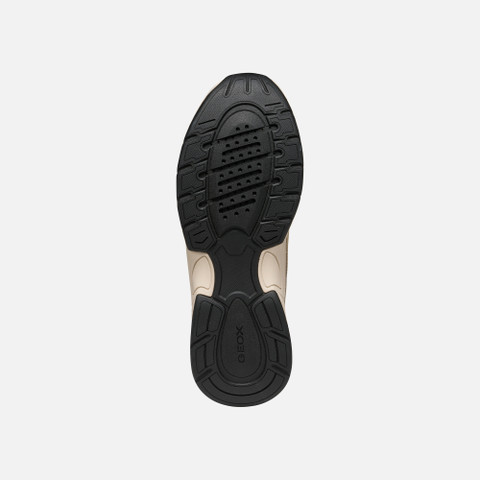 Low top sneakers ZARVIA WOMAN Papyrus/Light gold - image number 6 | GEOX