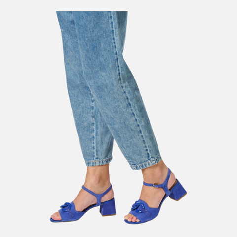 medium-heeled sandals NEW ERAKLIA 50 T WOMAN Blue - image number 2 | GEOX