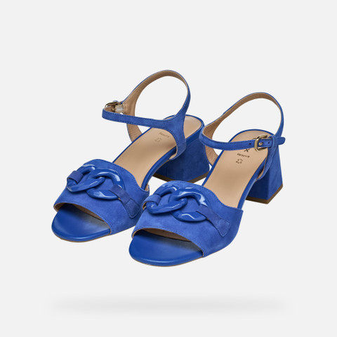 medium-heeled sandals NEW ERAKLIA 50 T WOMAN Blue - image number 9 | GEOX