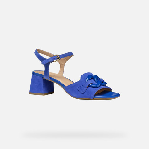 medium-heeled sandals NEW ERAKLIA 50 T WOMAN Blue - image number 3 | GEOX