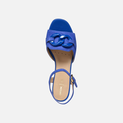 medium-heeled sandals NEW ERAKLIA 50 T WOMAN Blue - image number 6 | GEOX