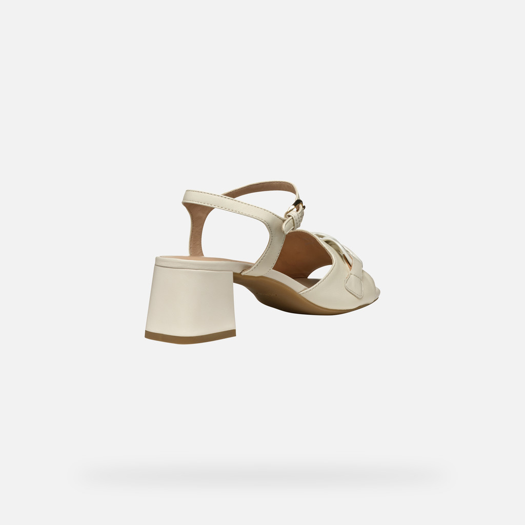 Medium-heeled sandals NEW ERAKLIA 50 T WOMAN Papyrus - image number 5 | GEOX