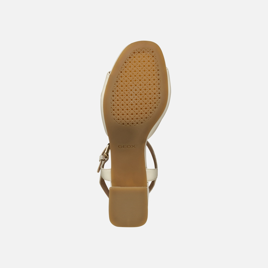 Medium-heeled sandals NEW ERAKLIA 50 T WOMAN Papyrus - image number 7 | GEOX