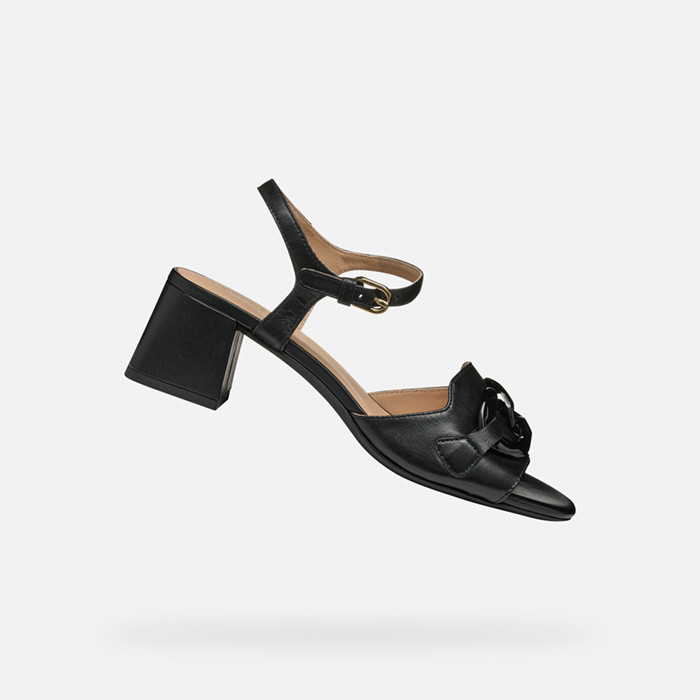 Medium-heeled sandals NEW ERAKLIA 50 T WOMAN Black | GEOX