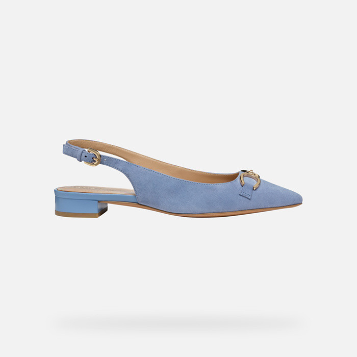 Geox D Genova B - Ballerine Donna In Pelle Con Suola Sintetica