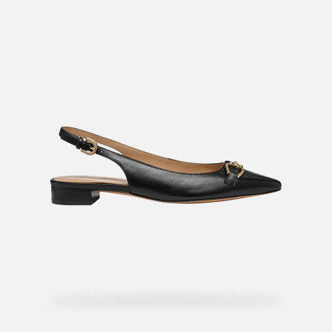 Slingbacks with low heels GISELDA15 WOMAN Black - image number 1 | GEOX