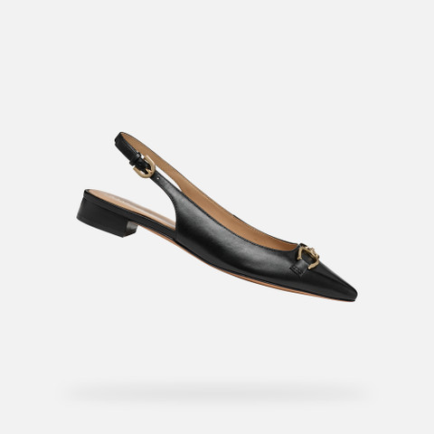 Slingbacks with low heels GISELDA15 WOMAN Black - image number 0 | GEOX