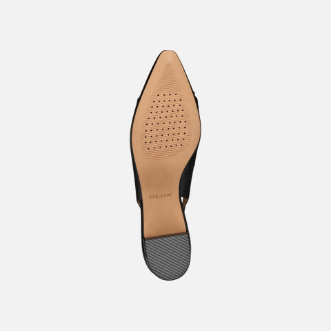 Slingbacks with low heels GISELDA15 WOMAN Black - image number 6 | GEOX