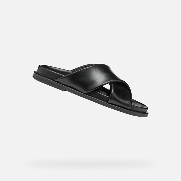 Slides shoes ADELASH WOMAN Black | GEOX