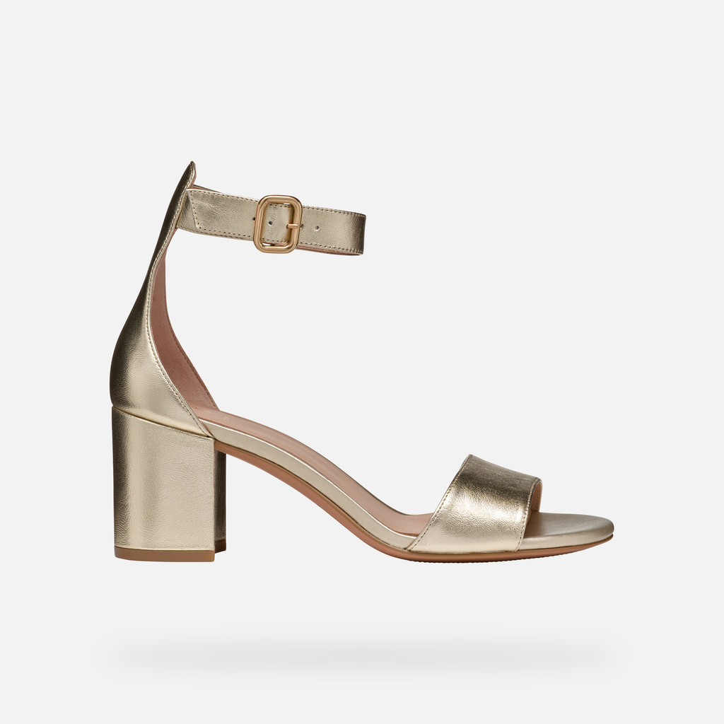 High heel sandals VIRNILISA 65 S WOMAN Light Gold - image number 2 | GEOX