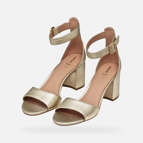 High heel sandals VIRNILISA 65 S WOMAN Light Gold - image number 8 | GEOX