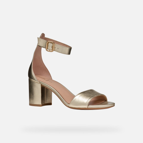 High heel sandals VIRNILISA 65 S WOMAN Light Gold - image number 3 | GEOX