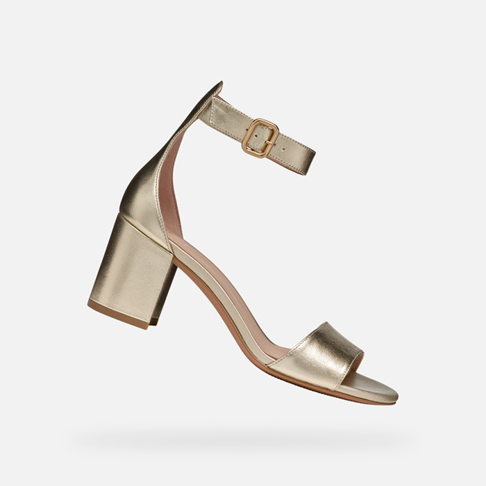 High heel sandals VIRNILISA 65 S WOMAN Light Gold | GEOX