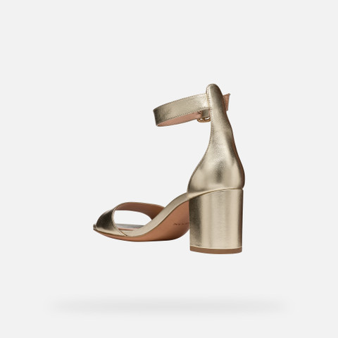 High heel sandals VIRNILISA 65 S WOMAN Light Gold - image number 4 | GEOX