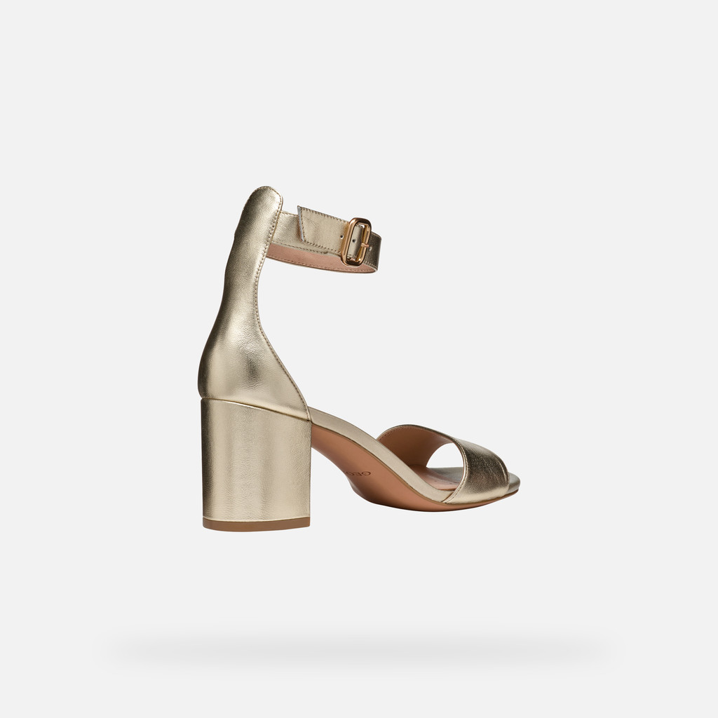 High heel sandals VIRNILISA 65 S WOMAN Light Gold - image number 5 | GEOX