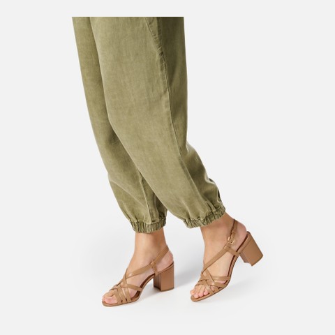 Medium-heeled sandals VIRNILISA 65 S WOMAN Beige - image number 1 | GEOX