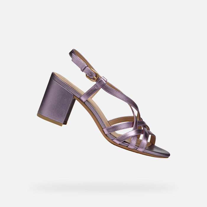 Medium-heeled sandals VIRNILISA 65 S WOMAN Lilac | GEOX