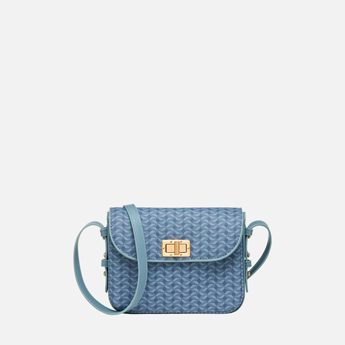 Cross-body bag KLEOPY BAG WOMAN Avio/Light sky | GEOX