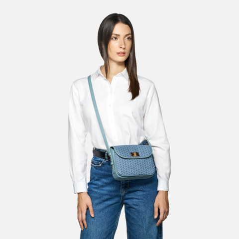 cross-body bag KLEOPY BAG WOMAN Avio/Light sky - image number 5 | GEOX
